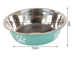 Metal anti-slip dog bowl 150ml