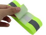 Reflektierende augenklappe flexibles armband gelb 2st.