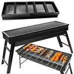 Reisegrill tragbar faltbar koffer holzkohle camping bbq gross