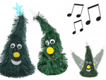 Tanzender weihnachtsbaum singend singend spielend geschenk leuchtend lustig für montag