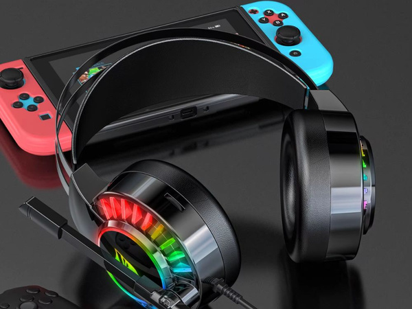 Igralne slušalke 7.1 rgb žične in-ear led z mikrofonom