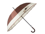 Elegancki duży parasol rządowy mocny xxl antypoślizgowa rączka automatyczny