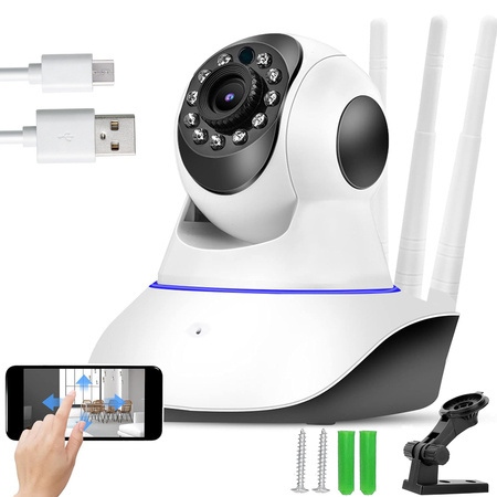 Camera ip wifi electronic nanny pivotant audio interior senzor de mișcare