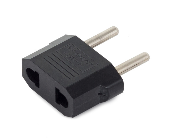 Adaptador de clavija adaptador de polaco a toma universal 125v - 250v 6a