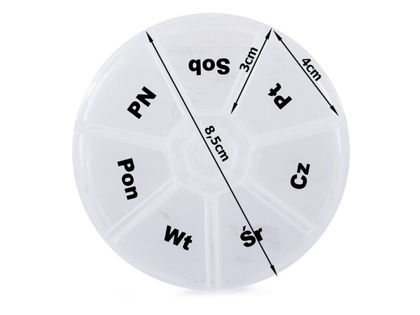 Zāļu konteinera kastes organizators 7 dienas