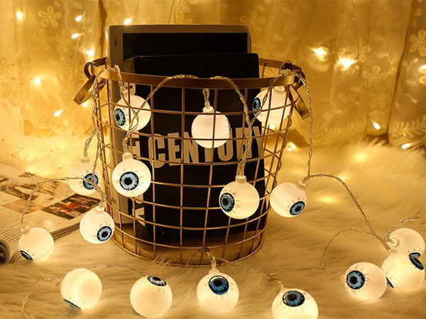 Lights 10 led hanging eyes halloween 200cm glowing decoration eye decoration