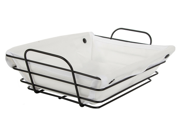 Kosz koszyk metalowy druciany loft do kuchni na owoce pieczywo z wyściółką