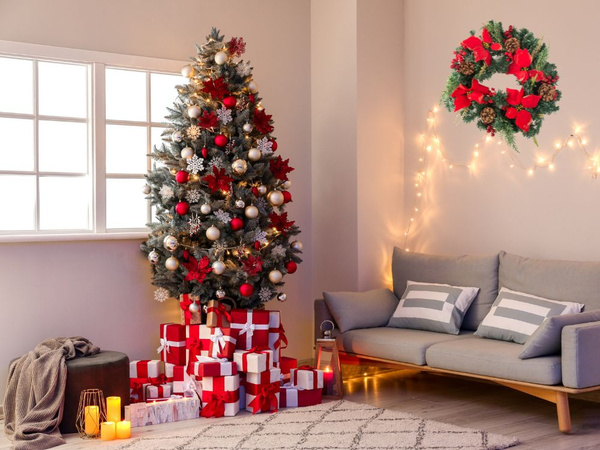 Guirlande décorative de noël décoration murale décoration de porte décorations de noël