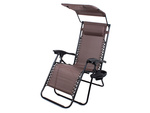 Silla de playa plegable gravedad cero 2en1 con capota