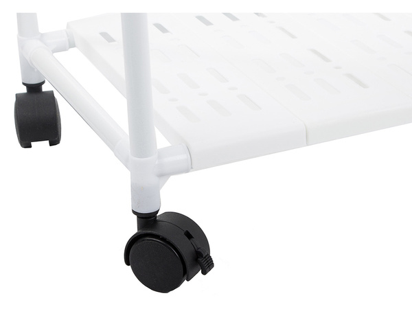 Baie raft bucătărie cabinet mobil raft unitate pe roți 4 niveluri cârlige