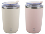 Taza automélante de 350 ml termo de acero para frío y caliente llavero usb