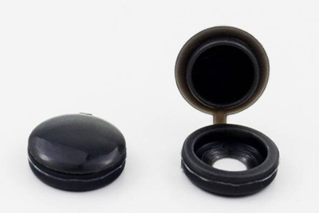 CAPUCHONS POUR VIS 100 PCS NOIR (400)