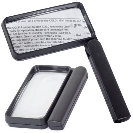 Jeweller's folding pocket magnifier for reading