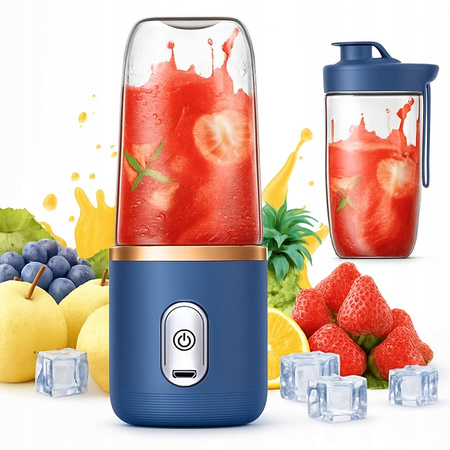 Licuadora de vaso portátil taza mixer eléctrico usb 6 cuchillas smoothie