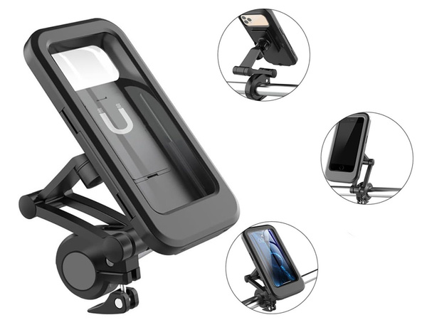 Suport pentru telefon de bicicletă impermeabil blocabil rotativ 360