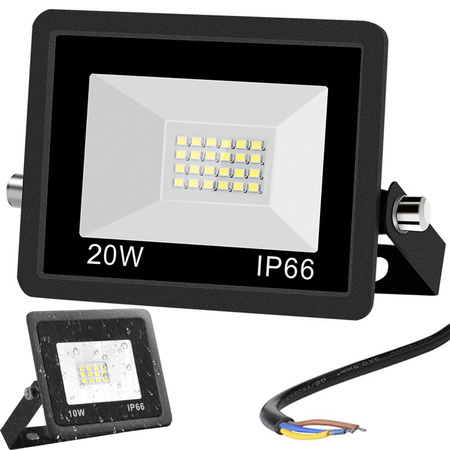 Proyector halógeno foco led 20w 6000k exterior impermeable ip66