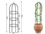 Záhradná pergola kvetinový stĺp pre popínavé rastliny oblúkový zvon pre ruže 190