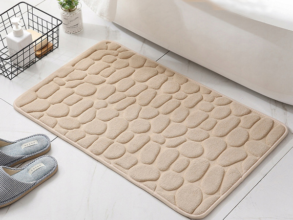 Alfombrilla de baño suave absorbente antideslizante grande 80x50 para ducha