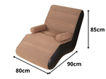 Inflatable armchair with armrests comfortable lounger with pump set