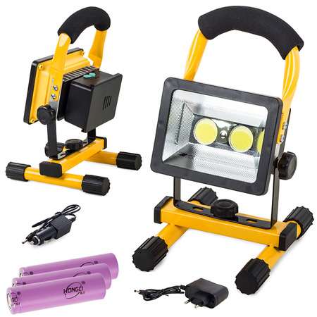 Portrait halogen 2 x led cob 30w battery