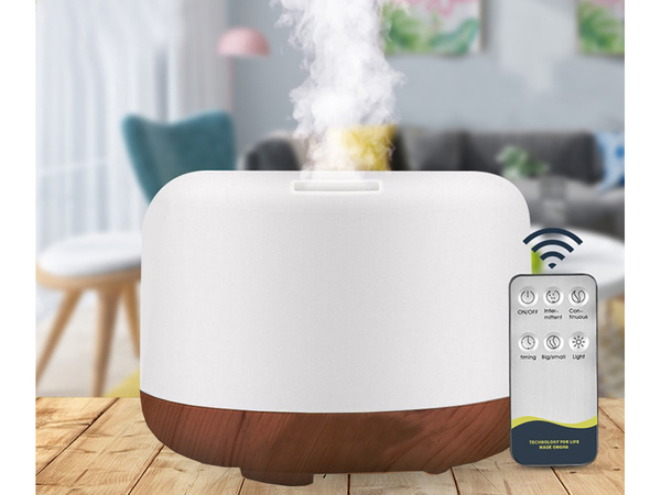 Humidificateur diffuseur aromatherapie telecommande rgb