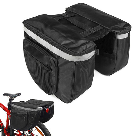 Bicycle pannier carrier large trunk