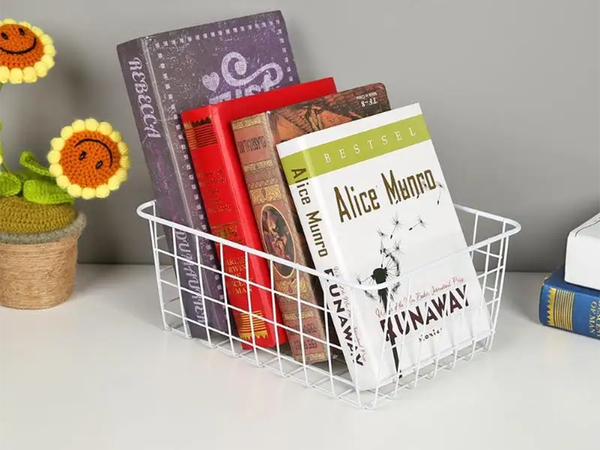 Panier métallique loft organisateur métallique loft pour cuisine pour fruits blanc grand