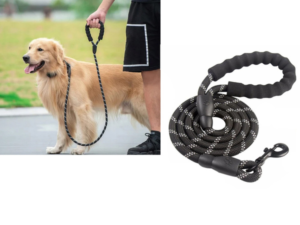 Starkes hundetraining seil leine mit griff reflektor dick langlebig