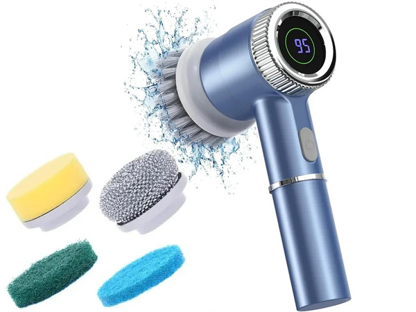 Brosse rotative électrique sans fil pour le nettoyage de la cuisine 5in1