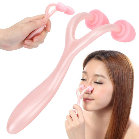 Nose shaping clip-on massager