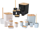 Vannitoakomplekt vannitoapintset wc seebidosaja bambuskorv 5