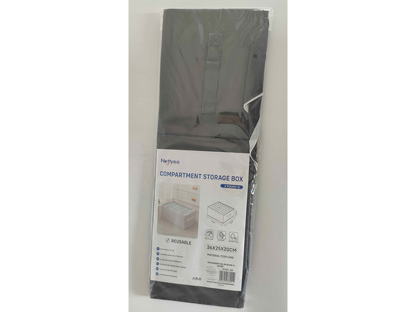 Clothes organiser underwear trousers drawer wardrobe socks grey