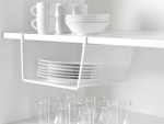METAL BASKET SUSPENDED KITCHEN SHELF HANGING SHELF ORGANISER
