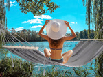 Garden hammock tourist grey tassel swing boho bag 200 x 100cm