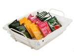Loft panier métallique pour la cuisine pour fruits pain avec doublure