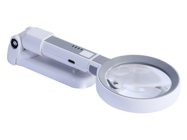 Lupa cosmetica lampara de lectura iluminacion 20 led