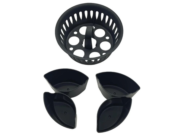 Inserto para cocinar huevos para robot de cocina 2 en 1 para 6 huevos cesta
