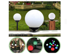 4x lámpara de bola de jardín solar rgb 10 cm
