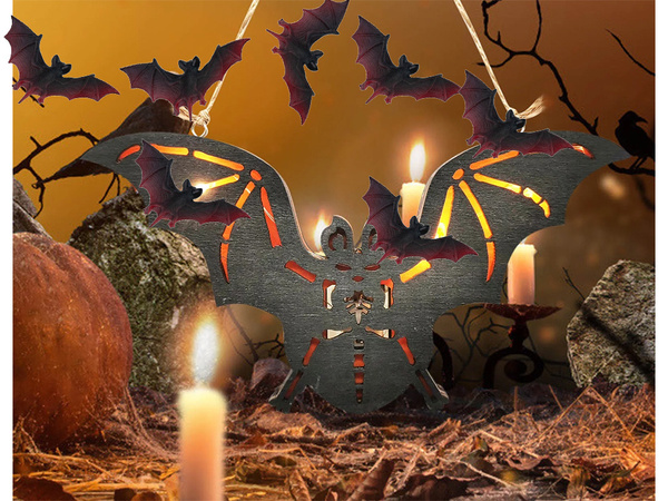 Halloween nahkhiir kaunistus nahkhiir komplekt 4