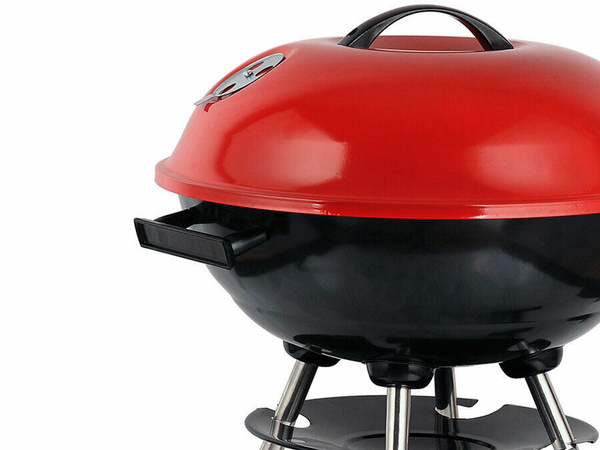 Söe aia brikettgrill ratastel ümmarguse kaanega lukustatav kaasaskantav