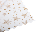 Mantel navidad estrellas blancas copos de nieve 140x220cm