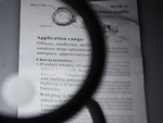 Loupe magnifying glass illuminated 1.8x 138mm