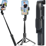 Selfie stick phone holder tripod bluetooth remote control 90cm