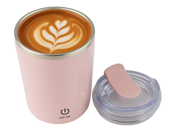 Taza automélante de 350 ml termo de acero para frío y caliente llavero usb