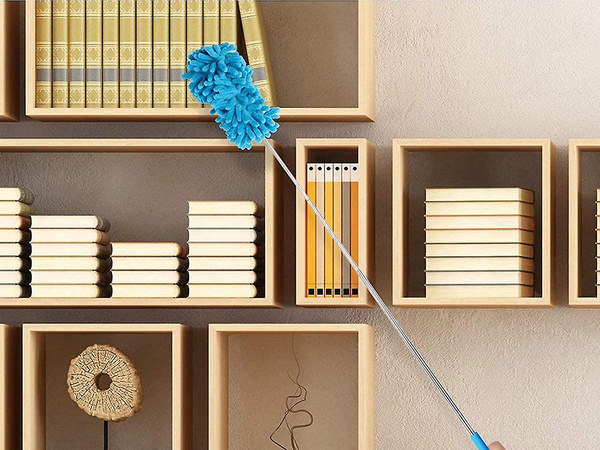 Cepillo escoba suciedad telescópico largo plegable microfibra