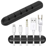 Organizador de cables de escritorio soporte adhesivo