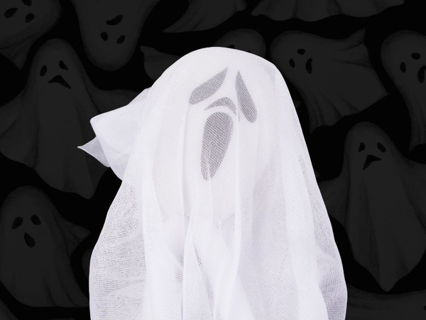 Halloween decorare agățat decorare fantomă alb țipa schelet fantomă 65cm