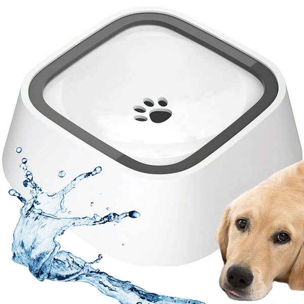 Bebedero flotante para perro y gato 1l bebedero lento antisalpicaduras