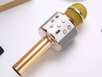 Kabelloses mikrofon bluetooth karaoke lautsprecher rund mit etui verschiedene modi