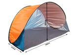 Uv self-folding pop-up beach tent with cover large screen
